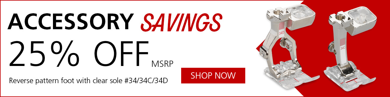 20% Off on MSRP for Accessory Savings on select BERNINA & bernetter Accessories. Shop now.
