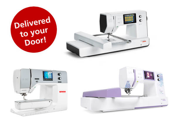 Select machines are NOW available for Home Delivery! Shop our wide selection of BERNINA and bernette machines!