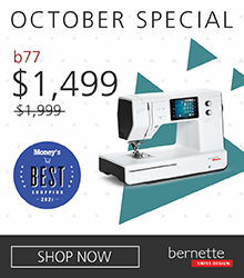 The b77 picked as top computerized sewing machine according to money.com and is on sale for a limited time.