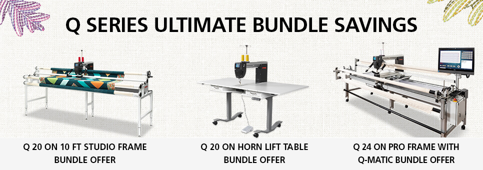 FREE B 475 QE, With the purchase of a Q 20 on any Frame or Table or a Q 24 on a BERNINA PRO frame.