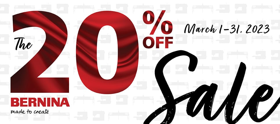 The 20% OFF SALE. March 1-31. Shop Now