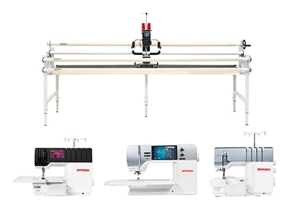 20% OFF MSRP ON ALL BERNINA MACHINES INCLUDING SEWING, EMBROIDERY, QUILTING AND SERGER MACHINES. Buy Now.