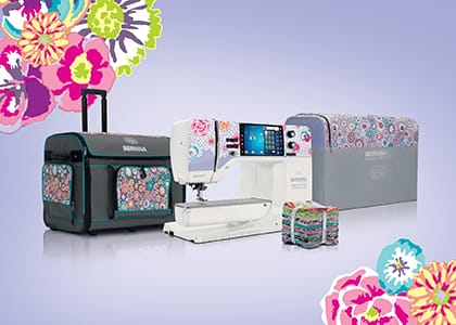 FREE GIFTS WITH PURCHASE. BERNINA 770 QE PLUS Kaffe Edition is in stock now! Plus, free gifts over $1,500