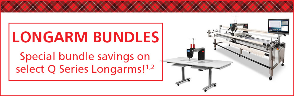 Special bundle savings on select Q Series Longarms!