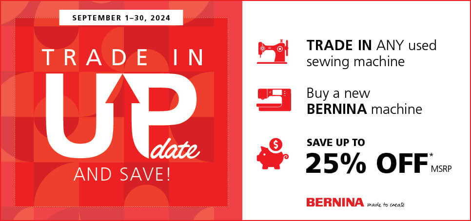 Trade-in-event.  Save 25% off MSRP on a machine with a trade in at your local dealer.