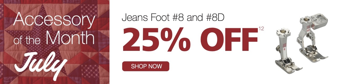 25% off MSRP Jeans Foot #8 and #8D.  Shop Now