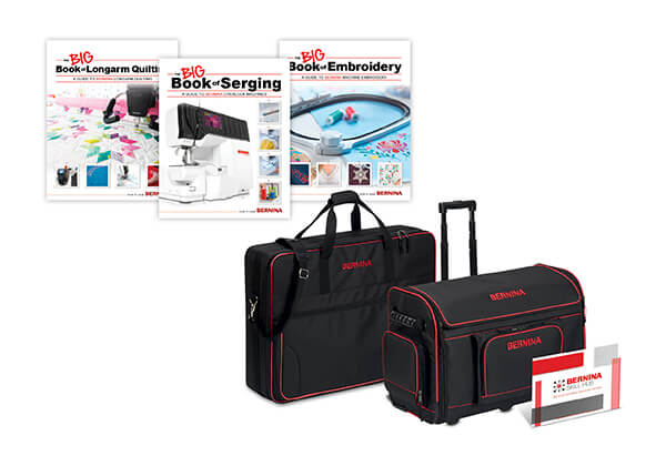 Enjoy 25% off all BERNINA luggage,  BERNINA Skill Hub Classes and BERNINA BIG Books