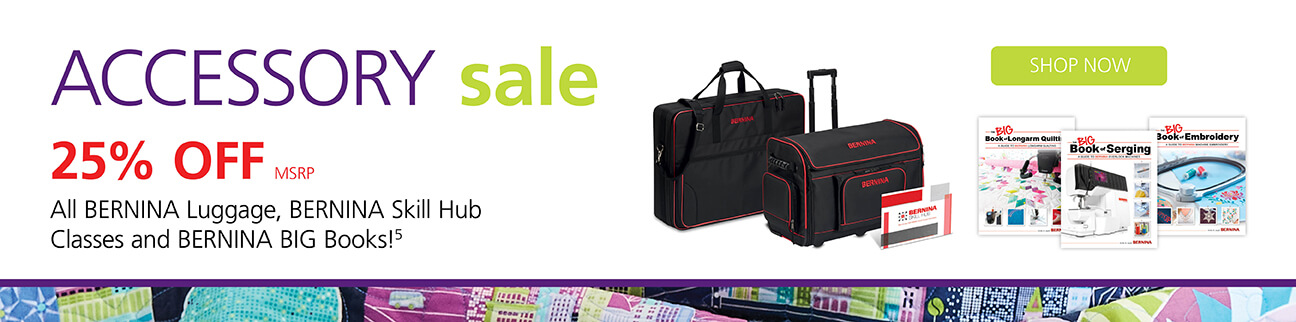 Accessory sale for 25% off MSRP on all luggage,  classes and big books.  Shop Now
