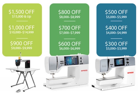 BERNINA June Savings Shop Now