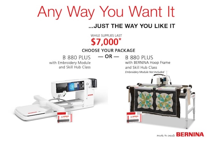 BERNINA 880 PLUS Offers Shop Now
