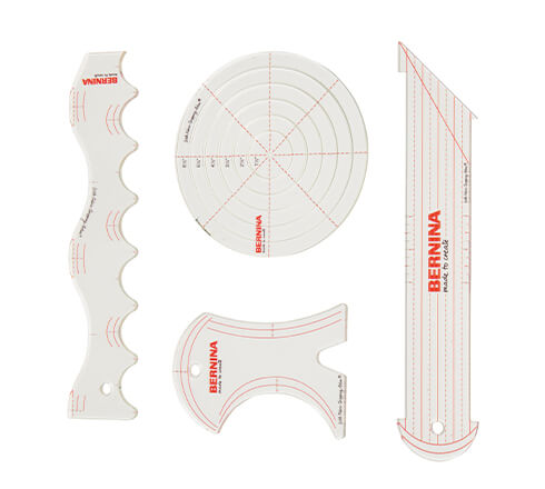 Border Rulers Kit - For quilting waves, hearts & curves - BERNINA